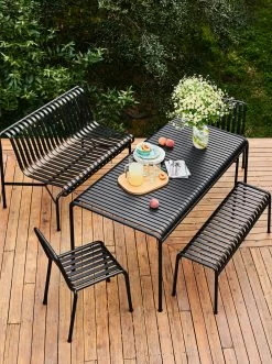Hay Palissade Dining Set, 4 Side Chairs & 2 Dining Armchairs -Hay Outlet Store W HAY 2515920 100130828 anthracite v2 001 2