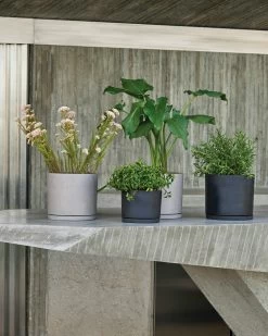 Hay Plant Pot With Saucer -Hay Outlet Store W HAY 2516302 100144986 grey v1 001