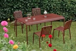 Hay Palissade Dining Set, 4 Chairs 8 Hay Palissade Dining Set, 4 Chairs -Hay Outlet Store W HAY 2517530 100374488 iron red v2 2