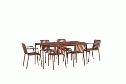 Hay Palissade Dining Set, 4 Side Chairs & 2 Armchairs