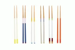 Hay Colour Chopsticks, Set Of 6 Pairs