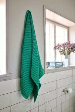 Hay Waffle Twist Hand Towel 11 Hay Waffle Twist Hand Towel -Hay Outlet Store W HAY 2553523 100372010 emerald green v1 1