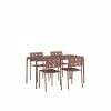 Hay Balcony Dining Set, Small Table & 4 Side Chairs