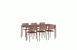 Hay Balcony Dining Set, Large Table & 6 Side Chairs
