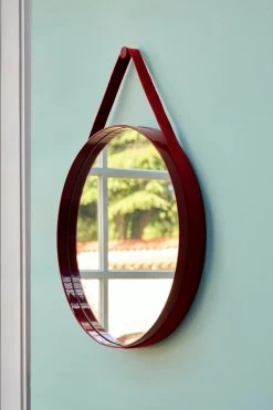 Hay Strap Mirror No 2 -Hay Outlet Store W Strap Mirror No 2 0 red